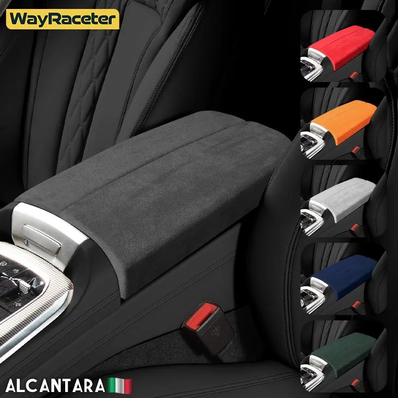 Alcantara Wrap Car Armrest Box Storage Panel Cover For BMW X5 G05 G18 X5M F95 M M50i M50d 2019 2020 2021 2022 2023 Accessories