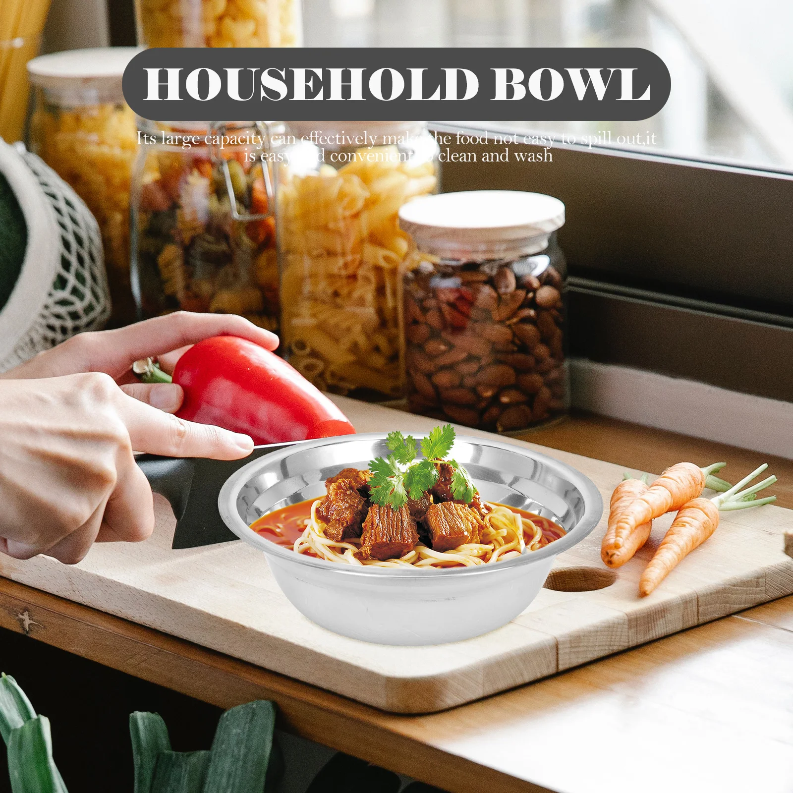 

Stainless Steel Mixing Bowl for Kitchen Dough Egg Household Use Small Condiment Dip Dish Appetizer Sauce Serving Plate