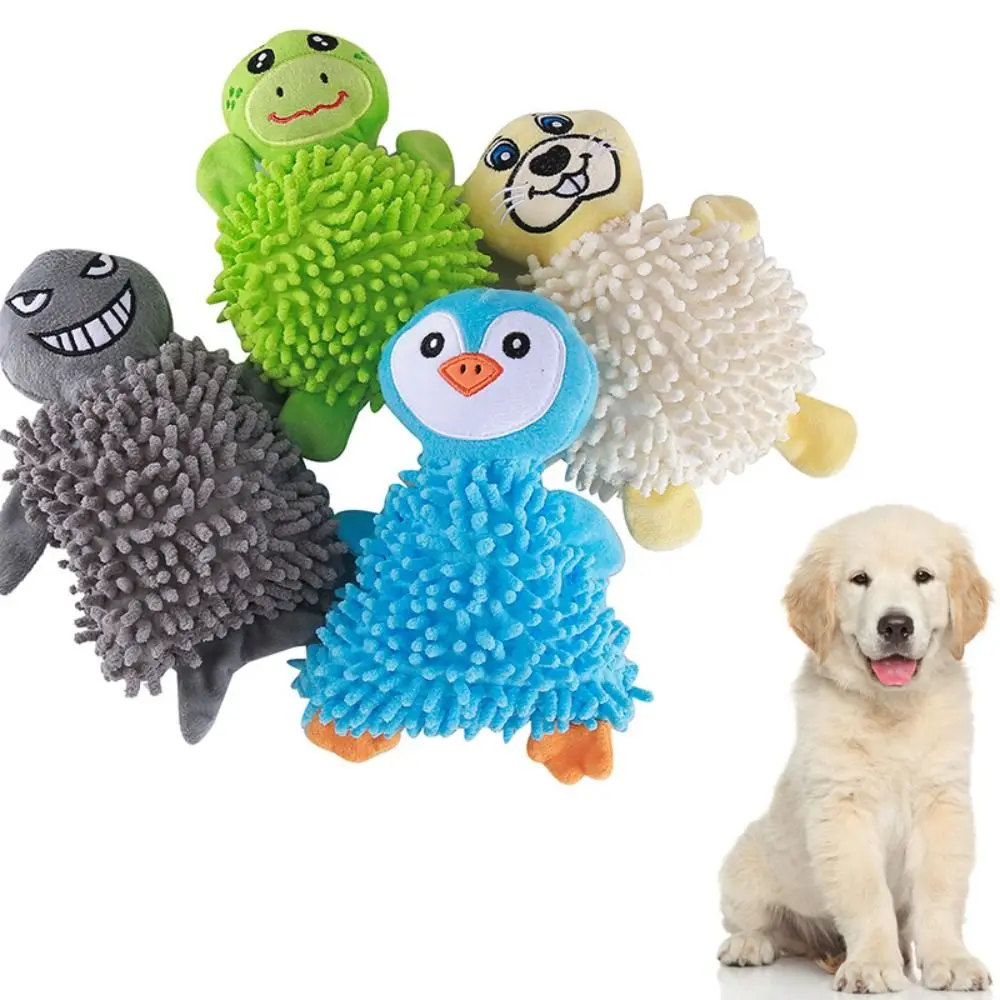 

Funny Bite Resistant Dog Teeth Grinding Toy Interactive Soft Noise Making Toy Polyester Pet Plush Toy Dental Care