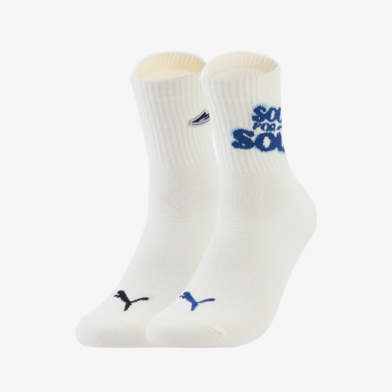 

Оригинальный продукт Puma 2024, новые вязаные короткие носки унисекс (2 пары) 938492-01