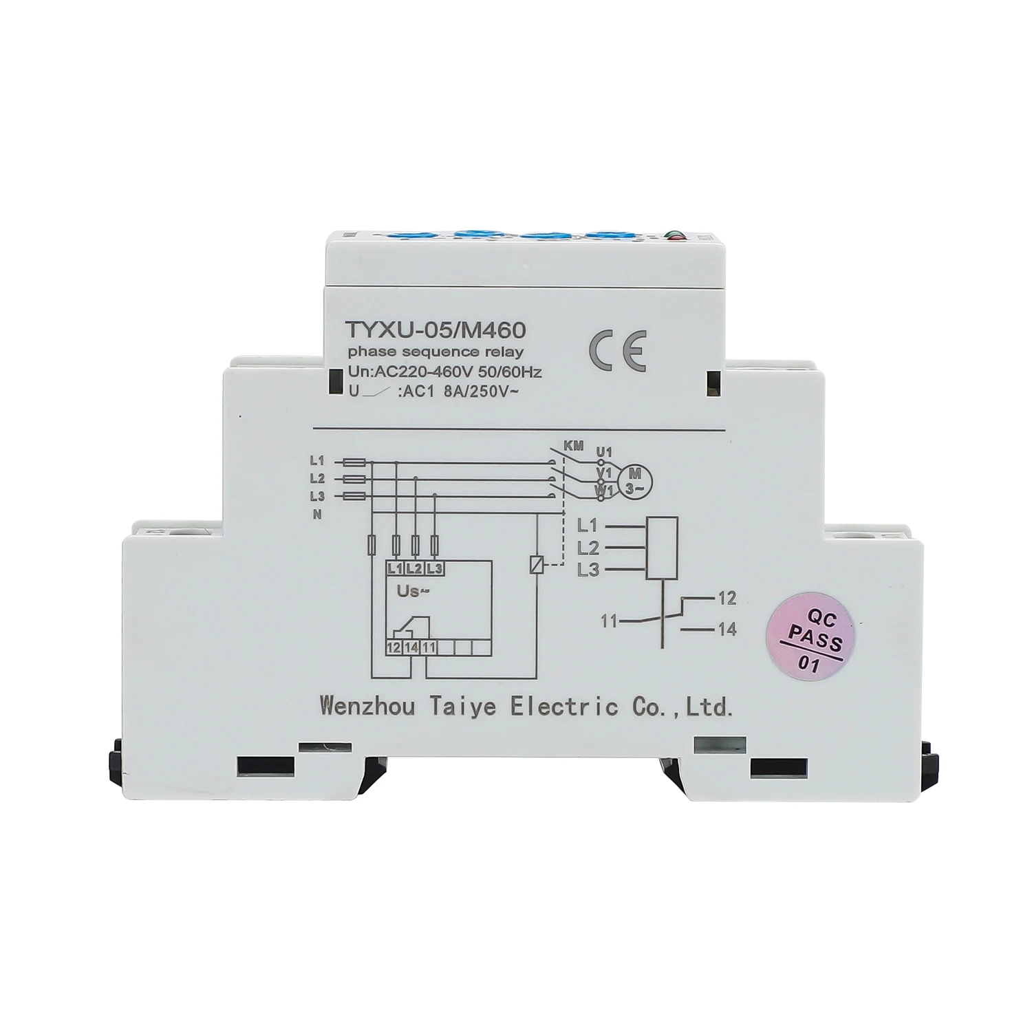 AC220V-460V TYXU-05 Voltage Protection Relay With Phase Sequence Phase Failure Asymmetry Delay Time Function