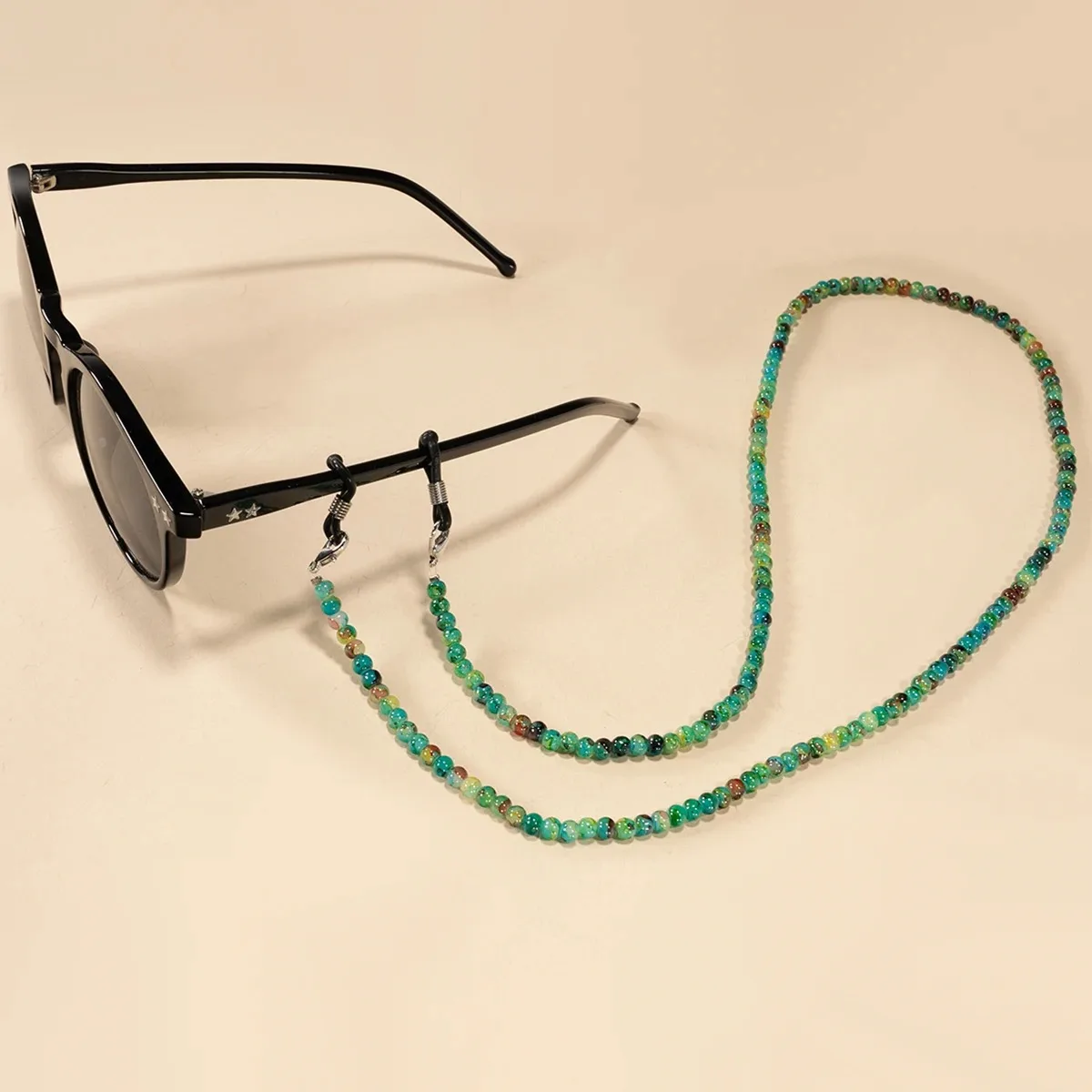 Adjustable Mask Holder, Reading Glasses Leash, Vintage Bridal Accessory, Gift for Her (Pearl/Crystal Beads, Gold & Silver Option image 3