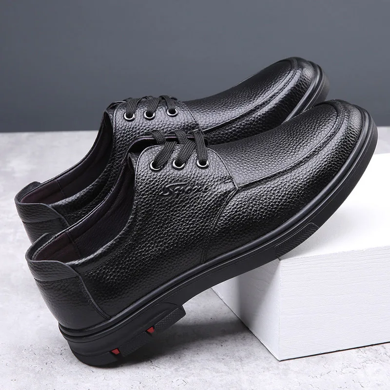 

Genuine Leather Shoes Handmade Shoes Men Casual Shoes Sneakers New High Quality Vintage Men Cow Leather Flats Shoes size38-47