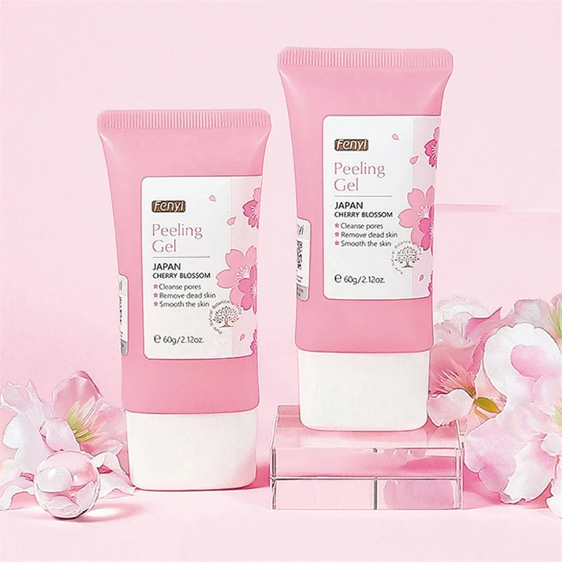 60g Gezicht Exfoliërende Gel Huidverzorging Whitening Moisturizer Reparatie Facial Scrub Cleanser Acne Mee-eter Behandeling Verwijderen Gezichtscrème