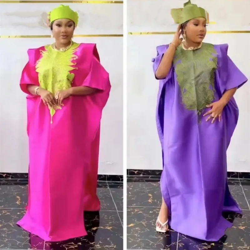 

African Dresses for Women Traditional Africa Clothing Dashiki Ankara Outfits Gown Abayas Robe Muslim Kaftan Maxi Long Dress 2024