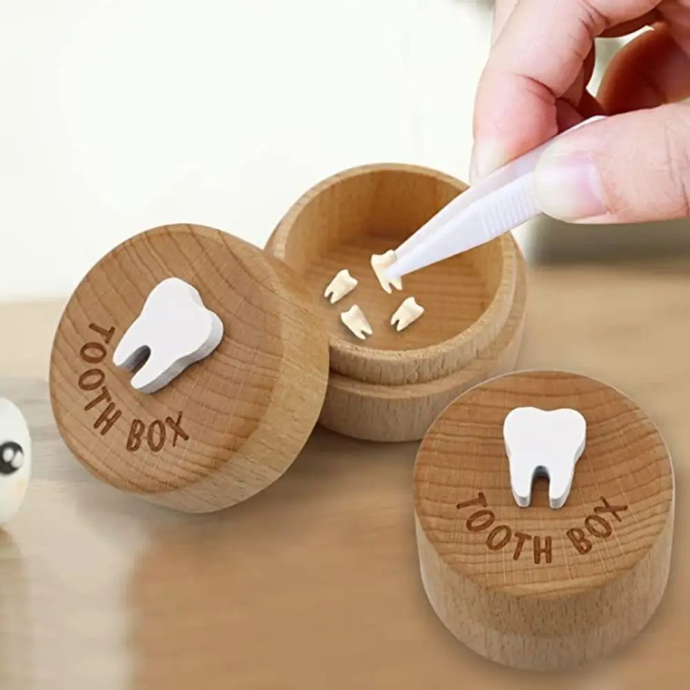 

Lost Teeth Wooden Cute Tooth Fairy Box Kids Tooth Boxes Dropped Tooth Keepsake Storage Box