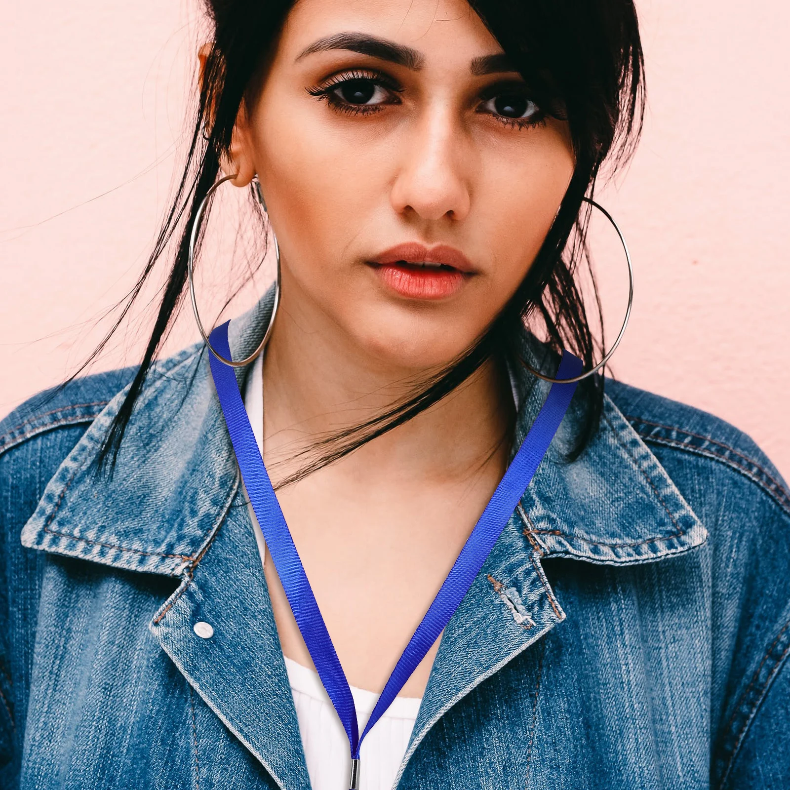 50 Stück Lanyards mit Metallschnalle, Ausweishalter, leicht, für Büro, Ausweis, Namensschilder, multifunktional, zum Aufhängen, Seil, Abzeichen-Lanyard