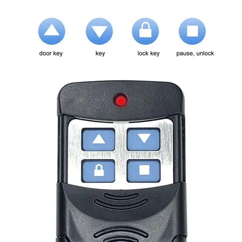 433 Mhz Remote Control Key 4Pcs, 4-Channel Copy Key Fob For Garage Door, Car, Home Automation,