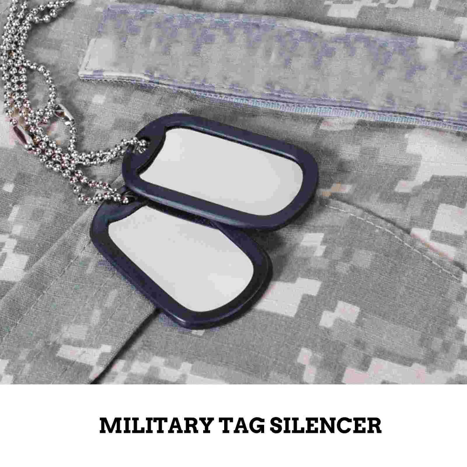 Dog Id Tag Silencers Protective Cover Army Tags Protector Collar Travel Pet