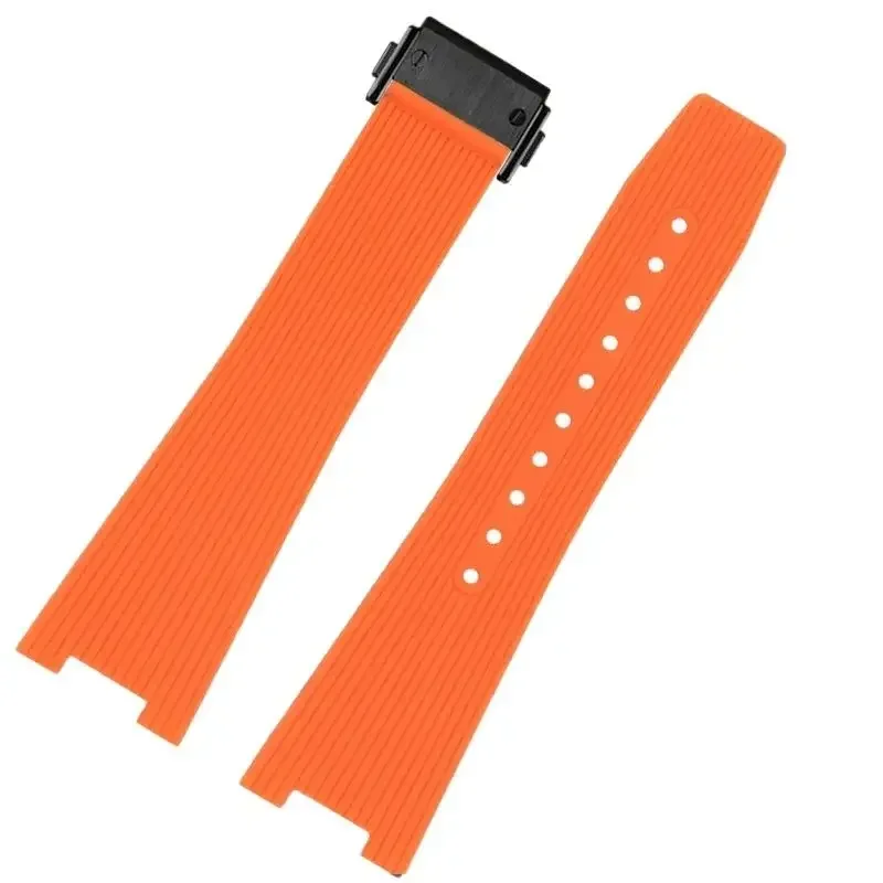 For Bell&Ross rubber strap BR05 strap B&R INGRUMENTS silicone strap square watch BRX5 rubber band special soft bracelet 25X12mm