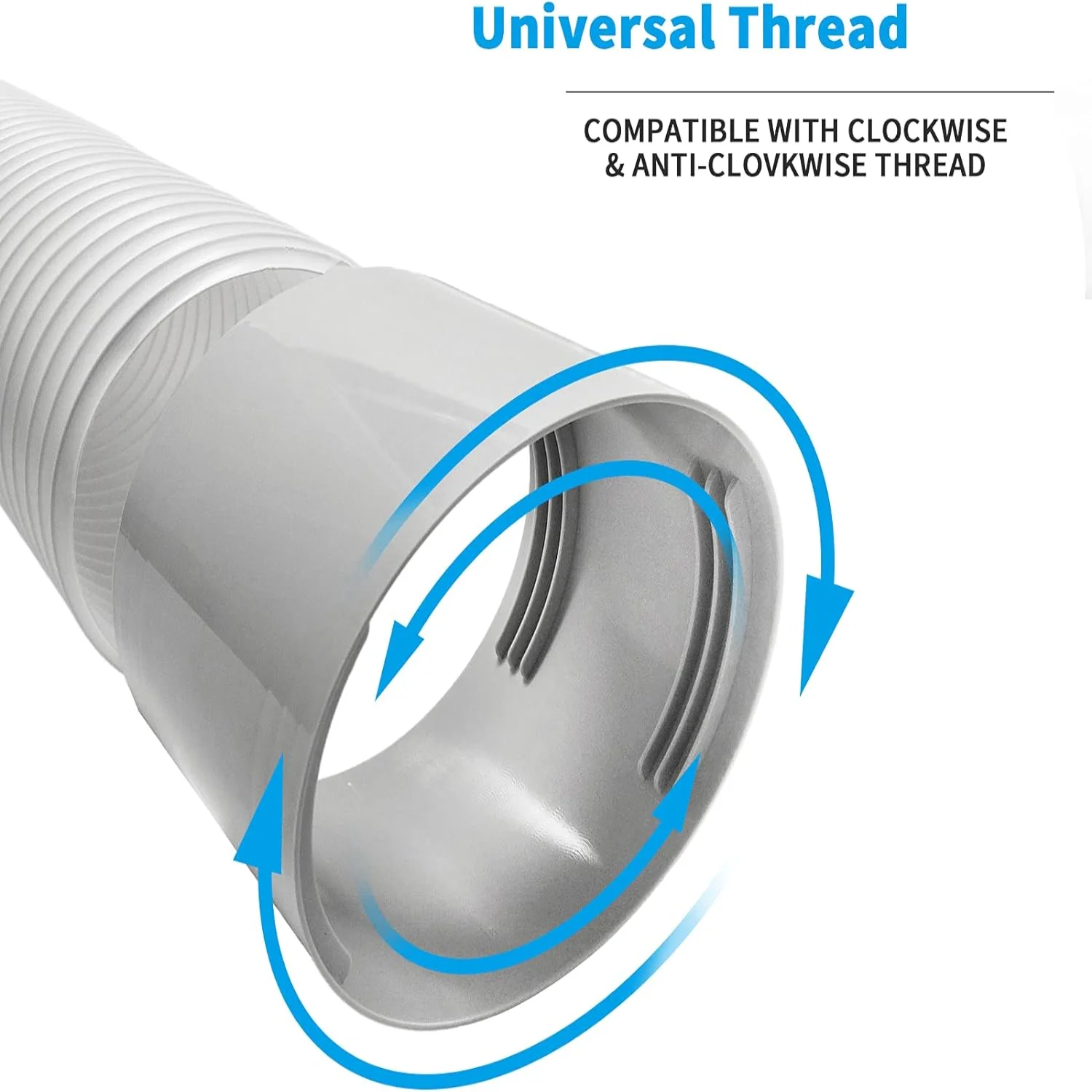 Удлинитель шланга кондиционера, 5-дюймовый, портативный соединительный соединитель выхлопного шланга переменного тока подходит для часовой стрелки и счетчика