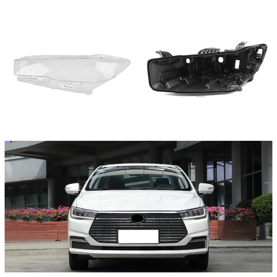 

Для BYD Qin EV 2019 2020 2021, автомобильные аксессуары, автомобильная база, корпус фары, задний корпус, стеклянный корпус