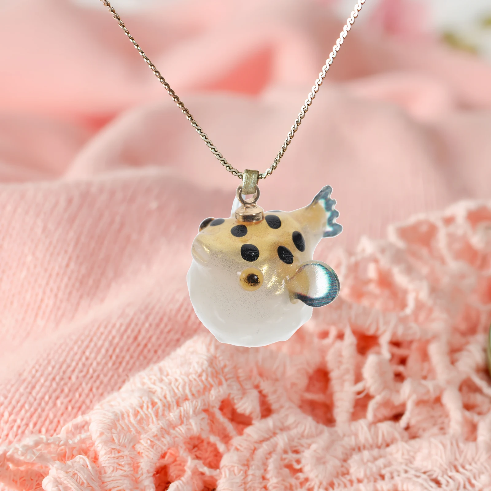 

12Pcs Small Puffer Charms Resin DIY Necklace Pendant Jewelry Making Supplies Durable Safe for Crafts and Gifts