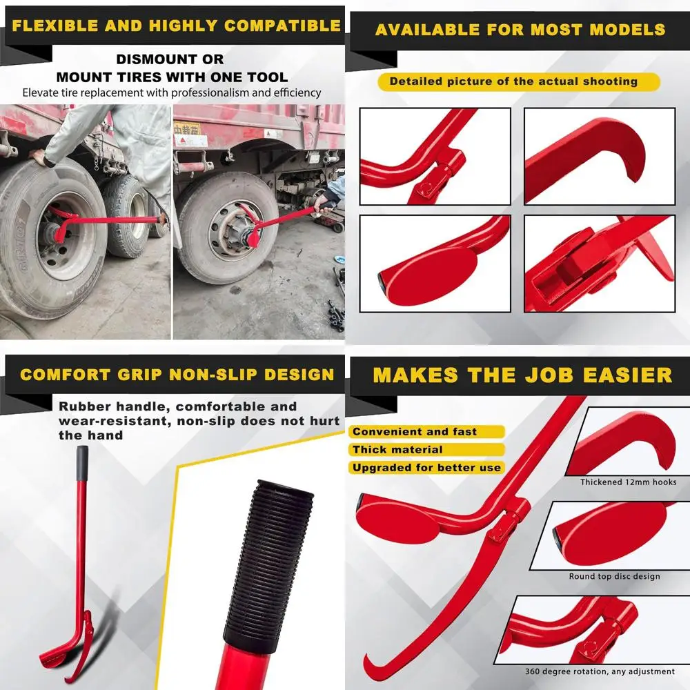 

Инструмент для замены шин, Инструмент для демонтажа шин, Инструмент для снятия шин коммерческих грузовиков, для грузовиков 6–8 классов, Полугрузовиков, Автобусов тяжелых грузовиков