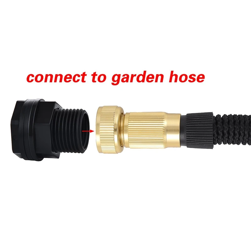 AB15-10Pc Bulkhead Fitting,Garden Hose Threaded 3/4In Male Ghtx1/2In Female NPT Double Threaded Bulkhead Water Tank Connector