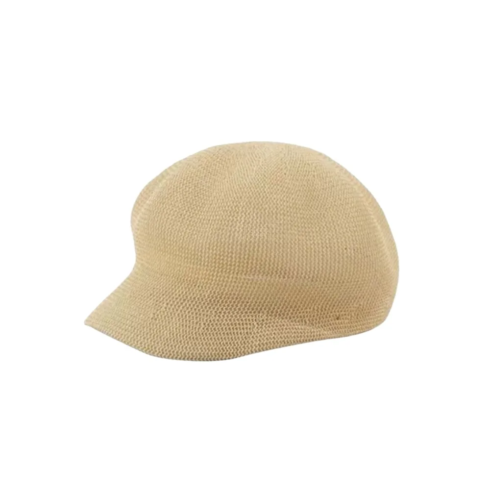 Beret Caps Breathable Octagonal Hat Thin Multiple Colors Beach Hat Mesh Design Solid Color Painter Hat Beach