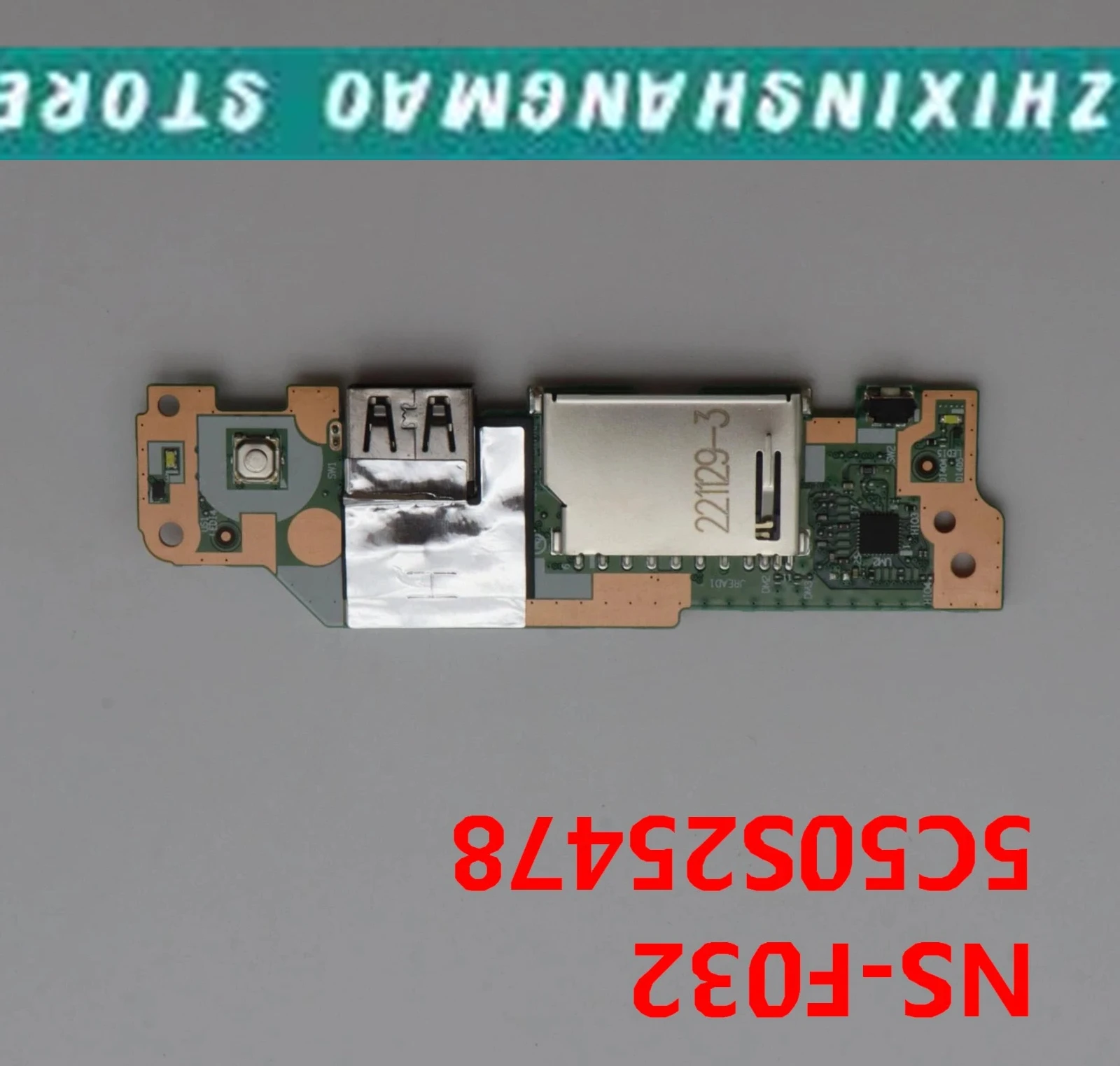 5C50S25478 NS-F032 USB SD Card Power Button Board FOR Lenovo IdeaPad Slim 5 Light 14ABR8 82XS