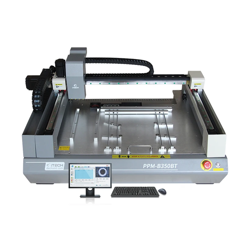 PPM-B350BT 4-Head Automatic Pick And Place Machine Desktop SMT Chip Mounter for PCB Assembly SMD Mounting Tool