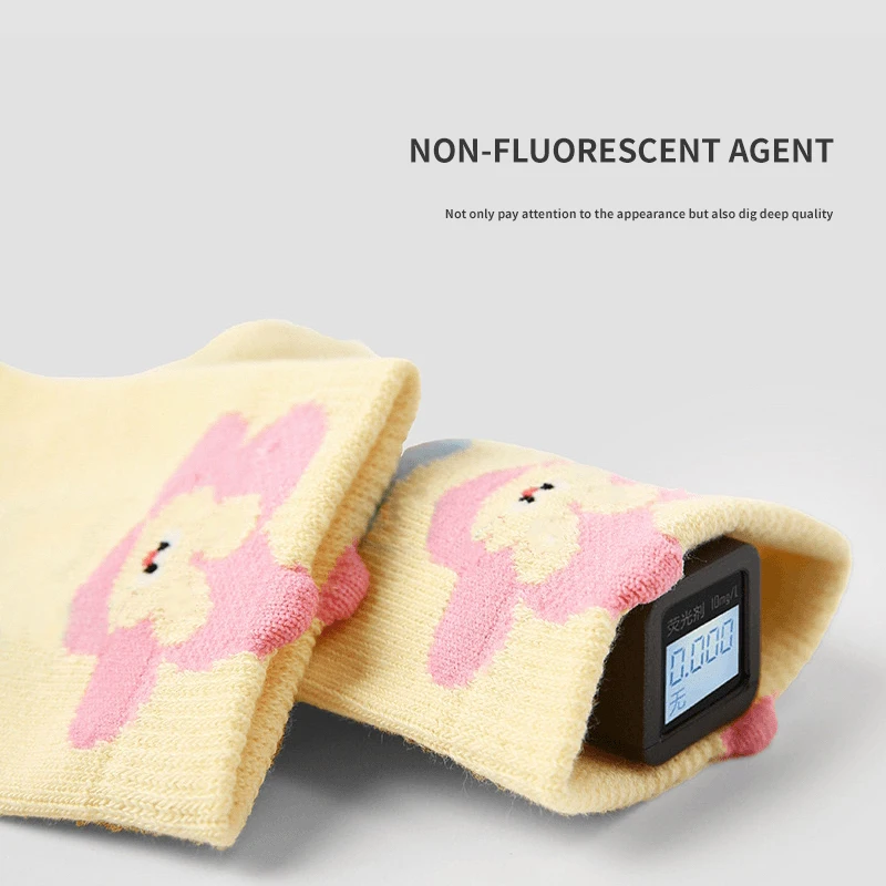 5 أزواج من الجوارب اللطيفة للأطفال البنات مريحة عالية التمدد من القطن الصلب على شكل زهور الأميرة نصف جوارب للفتيات الصغيرات #5