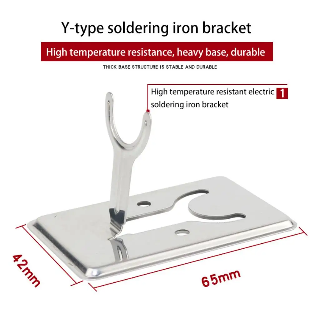 1 ~ 5 Stuks Soldeerbout Stand Eenvoudige Standaard Soldeerbout Tafel Vaste Standaard Solderen Tin Y-Type Roestvrijstalen Rekken Stand