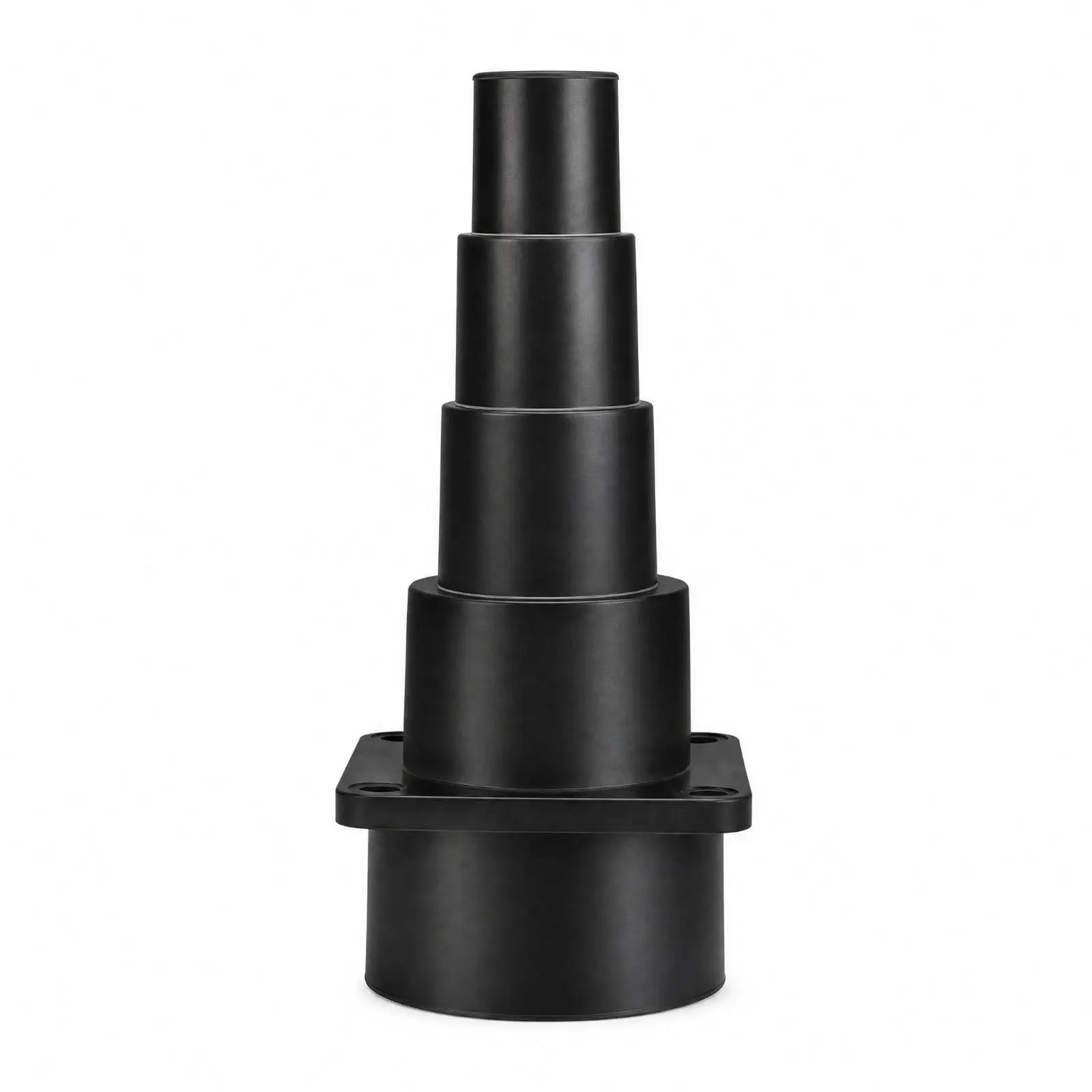 TPE Hose Adapter Vacuum Connector 4 Step Tapered Fitting for Dry Grinding Tools Dust Extraction System Parts