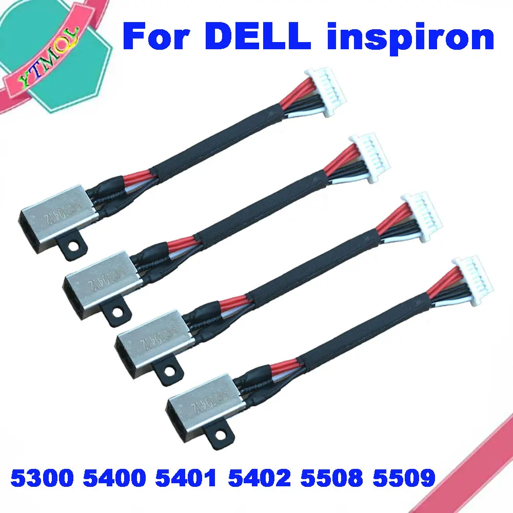 

10-100Pcs Portatil Dc Power Jack Cabo Conector Para For Dell DELL inspiron 5300 5400 5401 5402 5508 5509