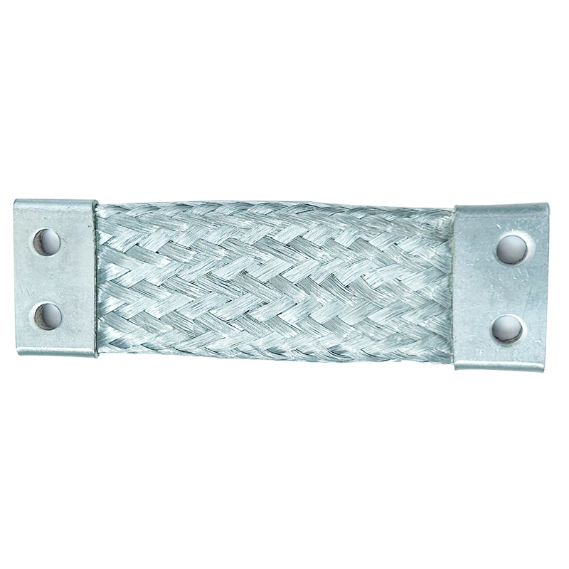 M6 Flexible Busbar 200A 300A 400A Double-hole Plated Copper Braided Strap Bus bar 75mm2 Battery Connector Band For EVE Cells