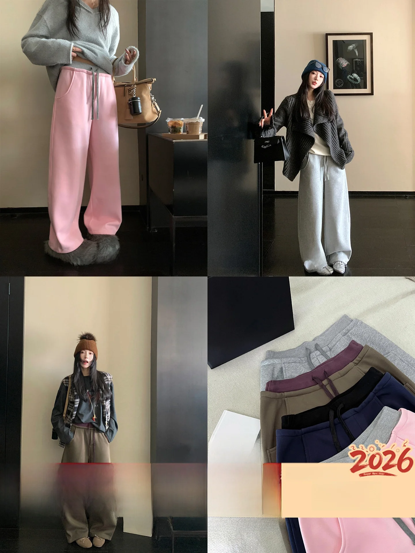 

Low Waist Wide Leg Pants Color Blo Fce Casual Trousers Design Sense Airy Fce Ladies Loose Fit Straight Leg Pants
