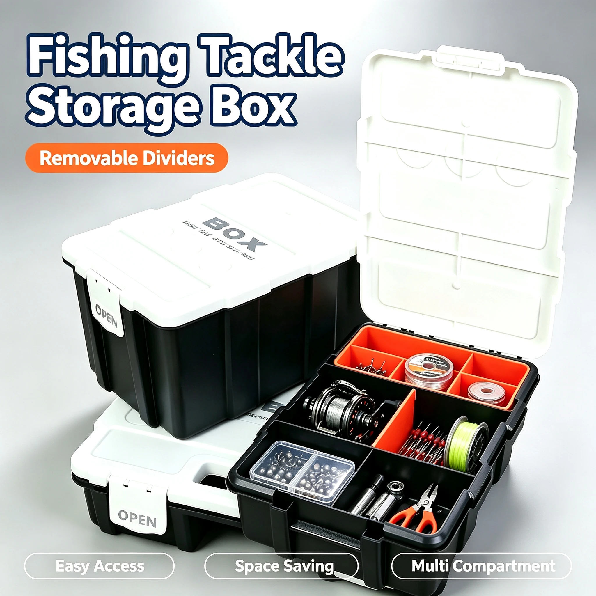 Plastic Hardware Parts Storage Box with Removable Dividers Small Screw Bolt Accessory Organizer Case for Tool Component Sorting