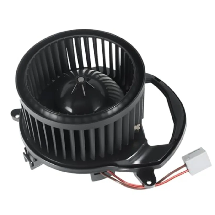 

HVAC blower heater motor with fan for vehicles: automotive application, plastic housing, black color, high-efficiency cooling a