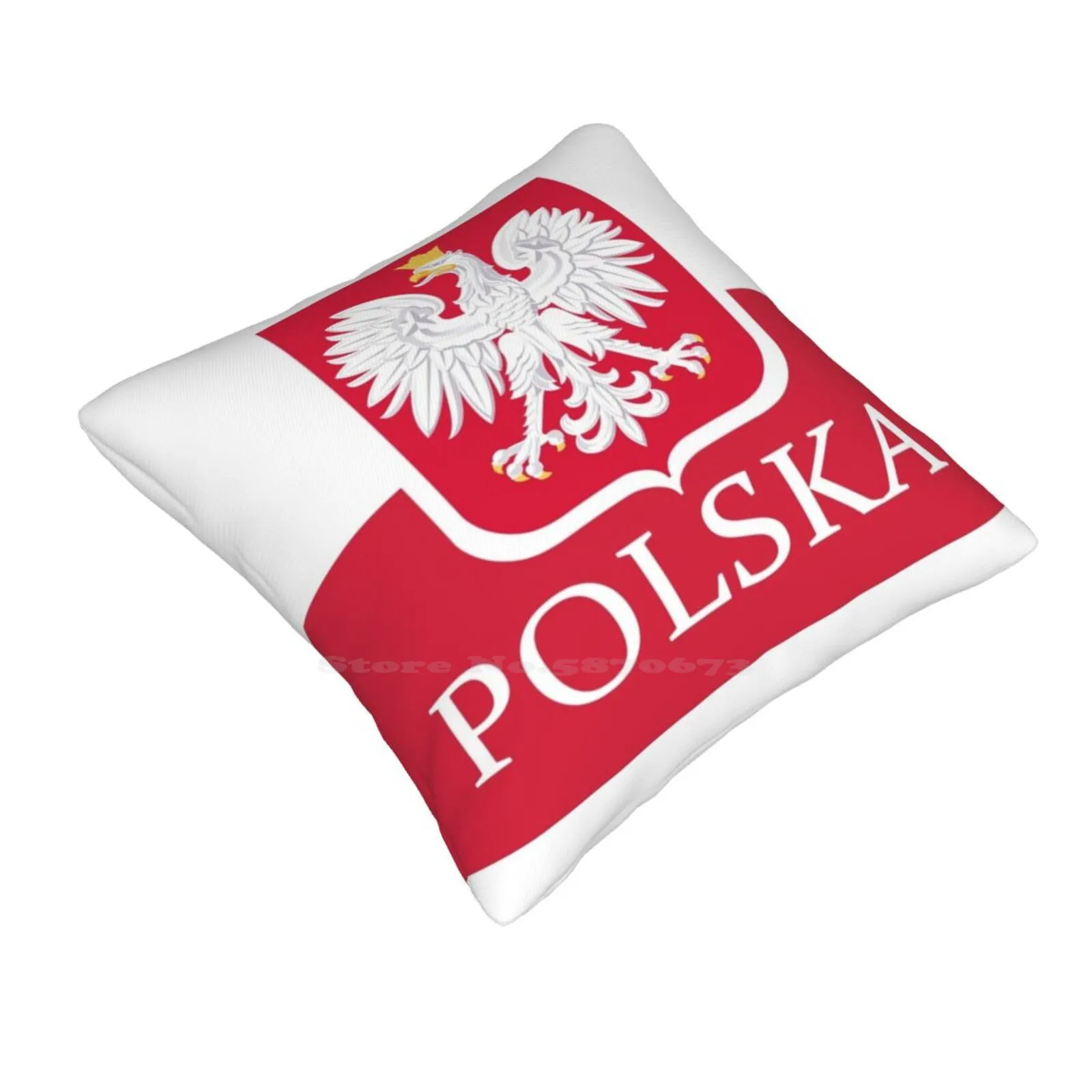 Patriotic Polish Polska Flag Pillowslip Pillowcase Polish Poland Polska Flag Retro Vintage Heritage Travel