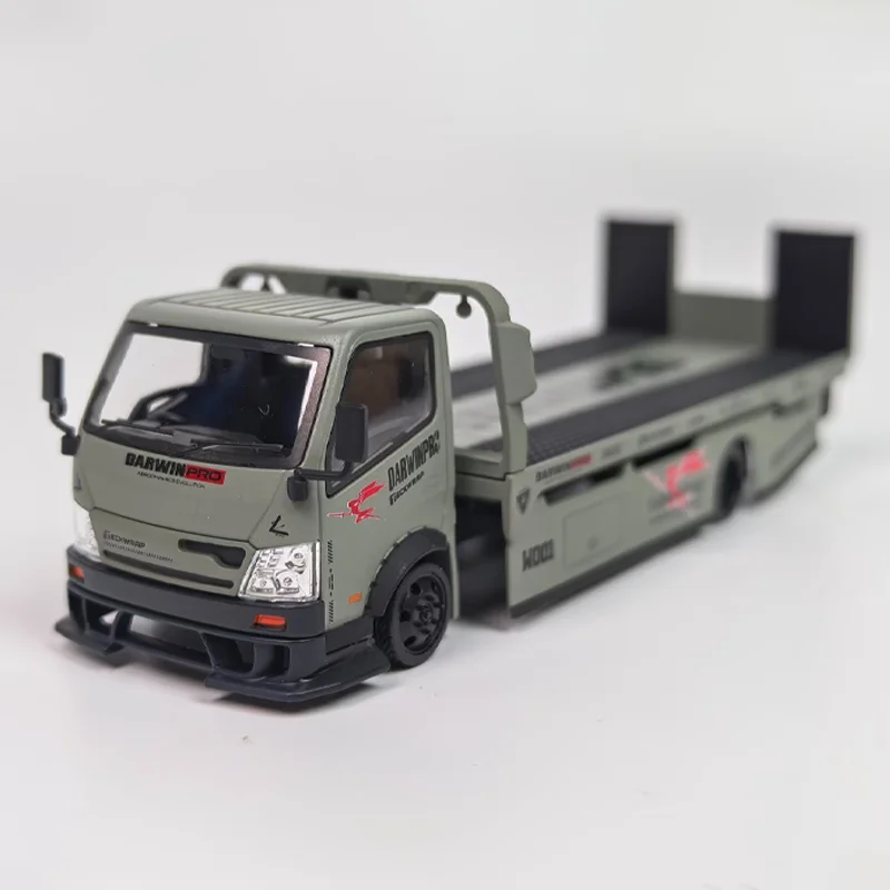 Micro Turbo 1/64 DarwinPRO TECKWRAP Custom Sleepwagen APAxpo Legering Motorvoertuig Speelgoed spuitgieten Metalen Model Collectie Jongen Geschenken