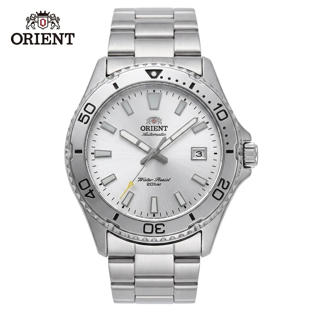 orient-men's-sport-automatic-mechanical-diver-watch-20bar-water-resistant-luminous-blue-dial-stainless-steel-bracelet-wristwatch
