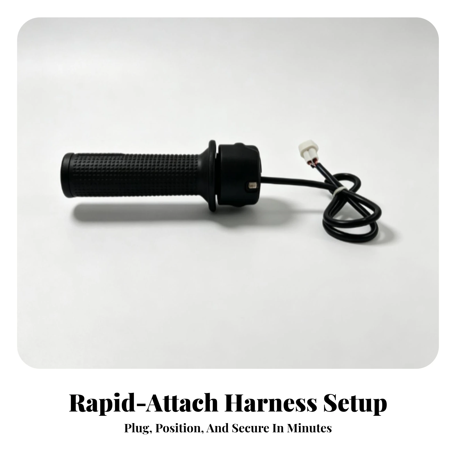 Motorcycle Throttle Grip Assembly Reliable Electronic Throttle Grip with Wired Connector Non-Slip Long-Lasting