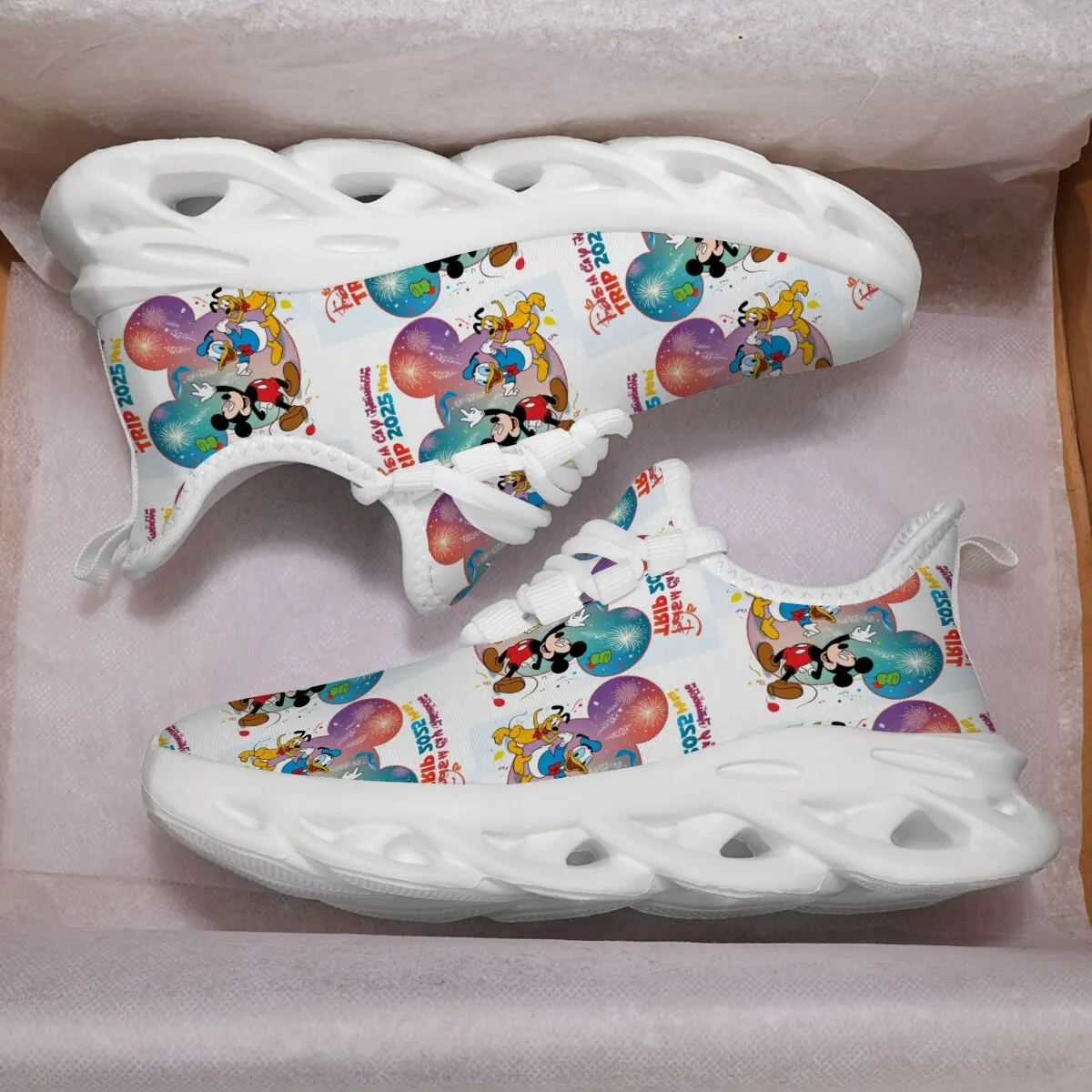 

Hello Kitty Walking Shoes Disney Mickey Mouse Casual Running Shoes Girls White Sneakers Boys Fashion Zapatos Minnie Mouse Niña