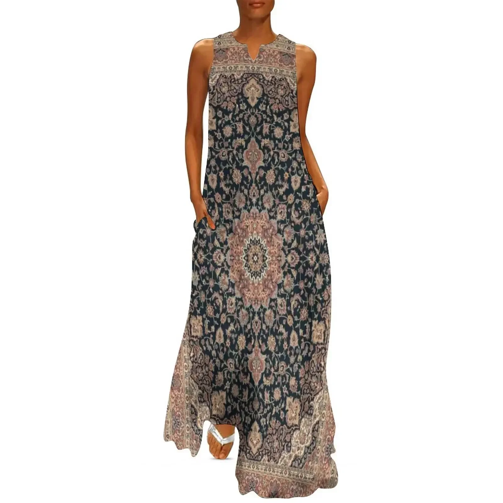 

Antique Persian rug Long Dress Dress woman Women's long dress luxury luxury evening dresses for women 2025