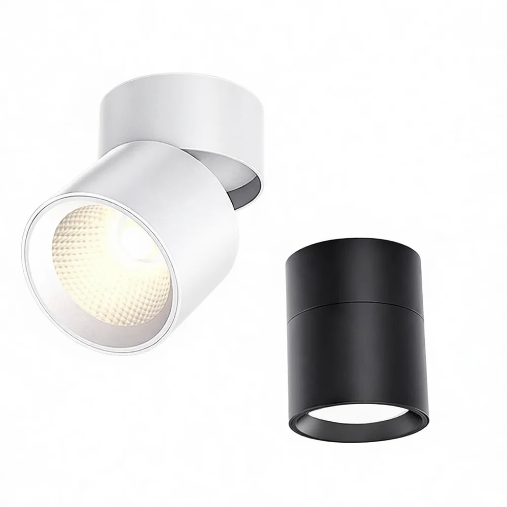 Adjustable LED Spotlight Surface Mounted Foldable Downlight High CRI Eye Protection Lamp For Living Room Background