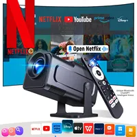 HY320 Mini Newly Native 720P Android 11 4K Projector 300ANSI Wifi6 BT5.0 Cinema Outdoor Portable 180° Rotable Projector