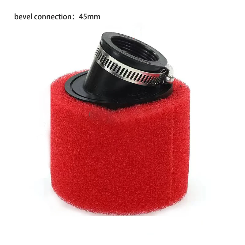 Red Foam Air Filter 35mm 38mm 42mm 45mm 48mm  Sponge Cleaner Moped Scooter Dirt Pit Bike Motorcycle