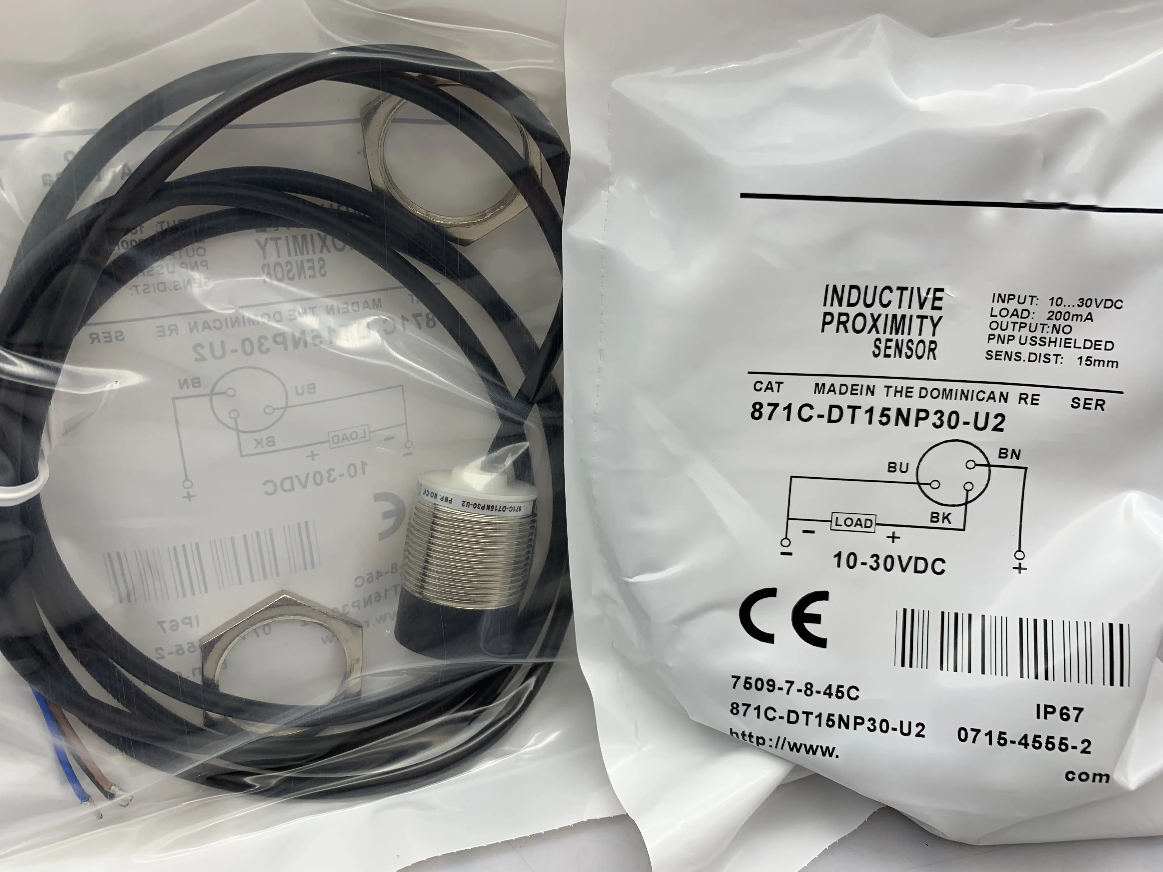 

In Stock New Proximity Switch Sensor 871C-DT15NP30-U2 One-year Warranty High Quality Seller