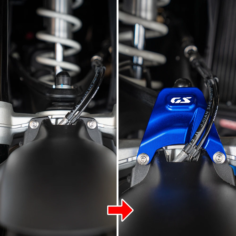 Para bmw r1300gs r 1300 gs r 1300gs aventura adv 2024 2025 acessórios da motocicleta cnc alumínio telelever proteção conjunta guarda