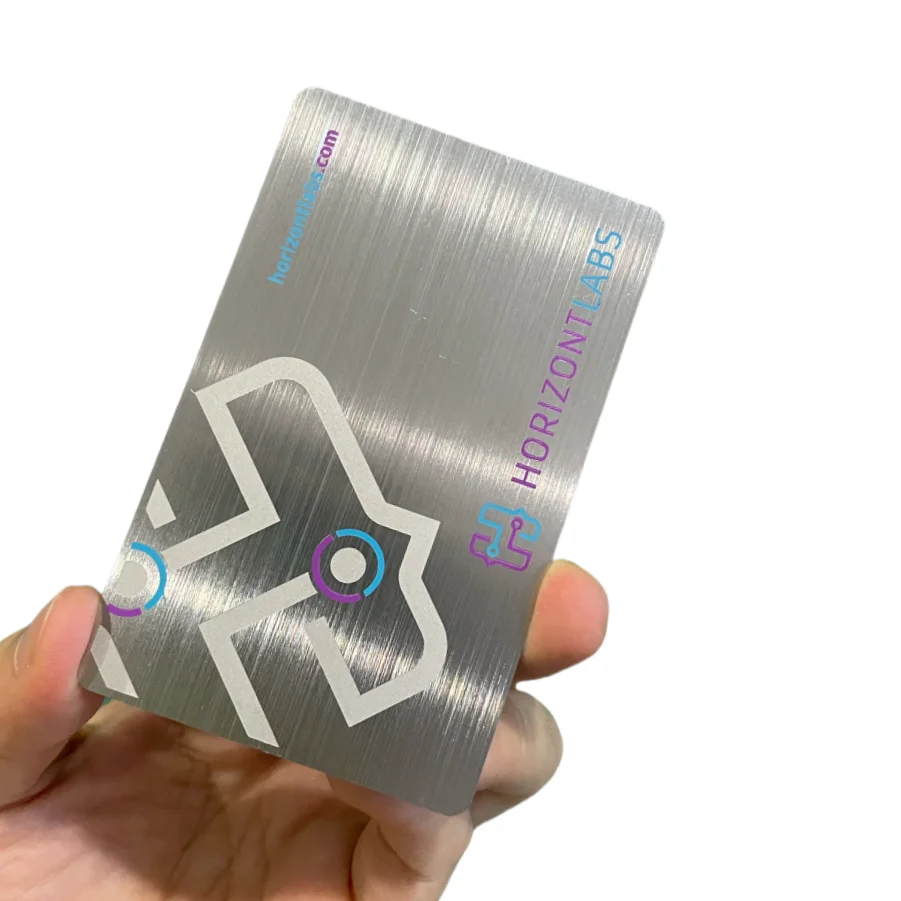 Customized inquiry Luxury Metal Stainless Steel Card Brush Finished With Logo Laser Cuted High-end Custom Metal Business Card