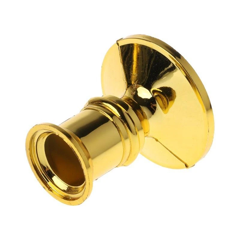 2pcs Plastic Gold Plated Base Holder Pillar Candlestick Stand For Electro