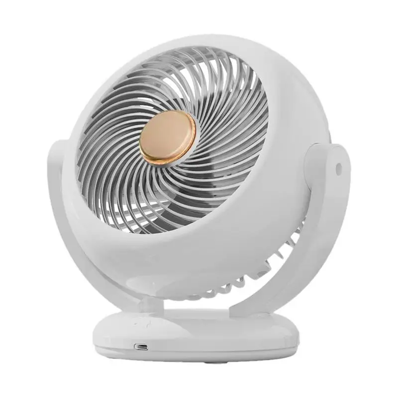 

Strong Fan Type-C Rechargeable Personal Fan Lightweight Quiet Table Fan Enhances Room Airflow Personal Fan For Desk Nightstand