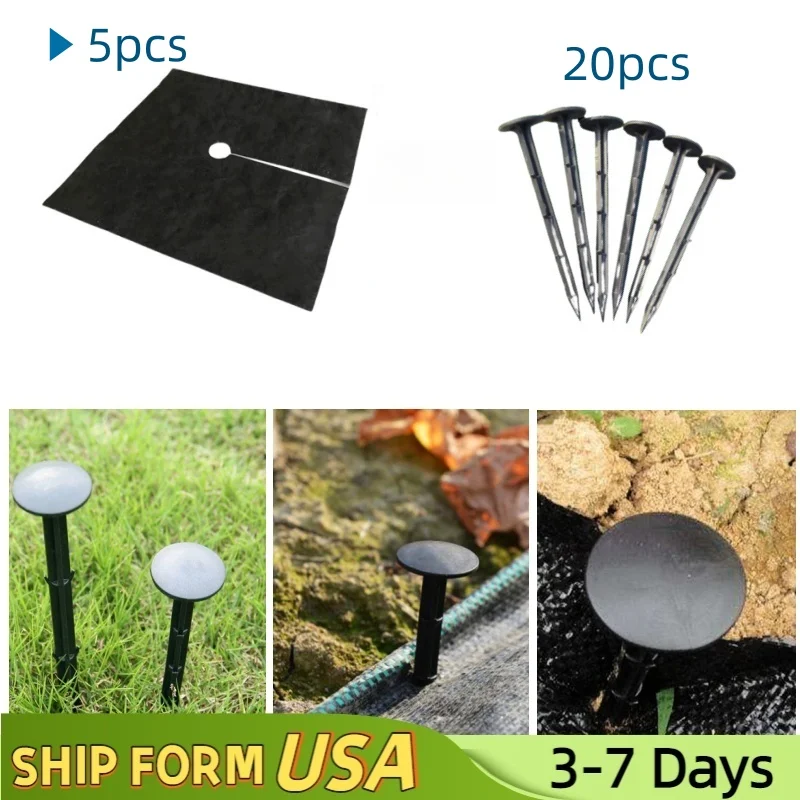 

3.3ft Weeding Cloth Comes With 20 Nails To Fix It, Which Is Suitable For Plant Grass-Proof Agricultural Breathable Cover Cloth