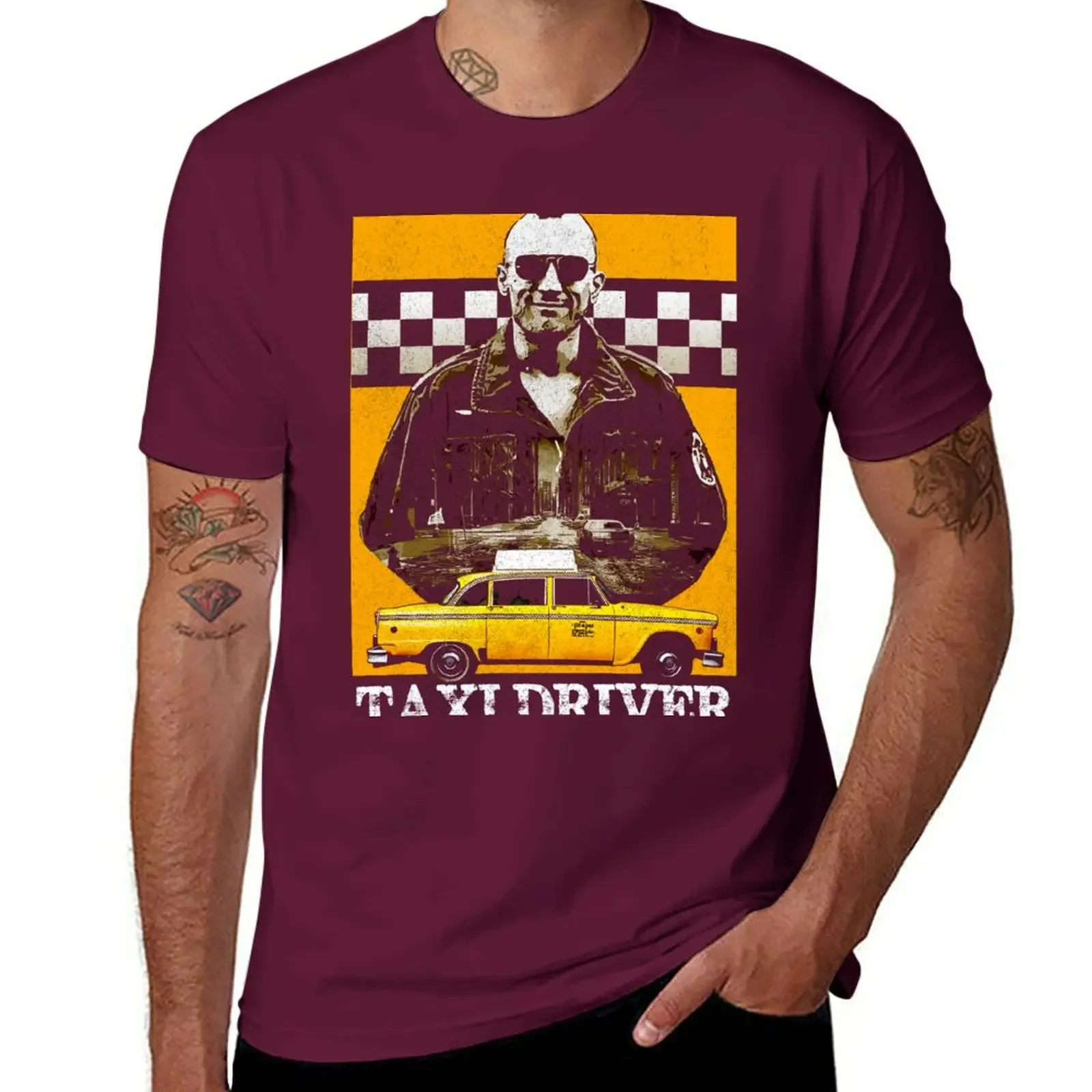 Summer clothes anime Aesthetic clothing mens graphic t-shirts big and tall Taxi Driver Travis Bickle New York Design T-Shirt NEW