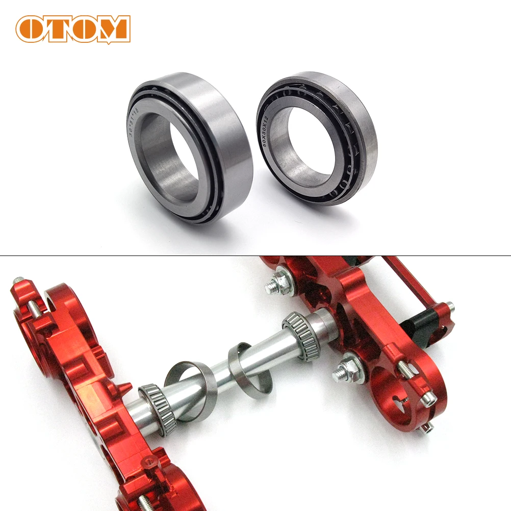 

OTOM 1 Pair Front Steering Wheel V Direction Bearing Case Motorcycle Pressure Bearings Needle Bearing For HONDA CRF250R CRF450R