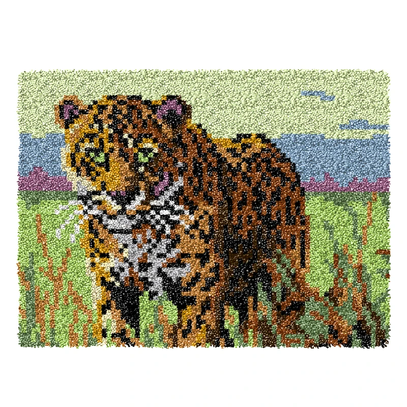 عيد الميلاد الحيوانات هوك البساط عدة البساط صنع عدة التطريز السجاد مجموعة للسجاد المبتدئين السجاد صنع أداة Precut الكروشيه الهدايا