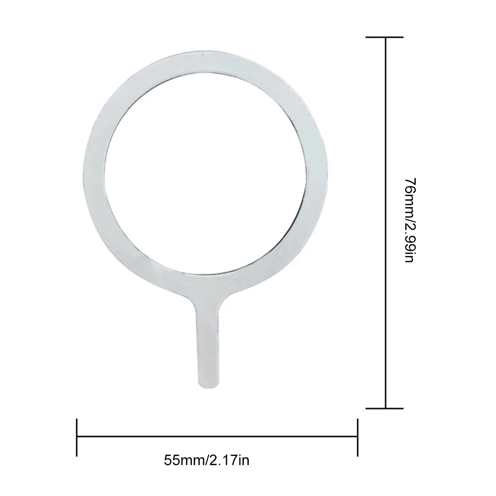 휴대폰 마그네틱 무선 충전기 금속판, 범용 자석 링 스티커, 아이폰 15, 14, 13, 12 프로 맥스