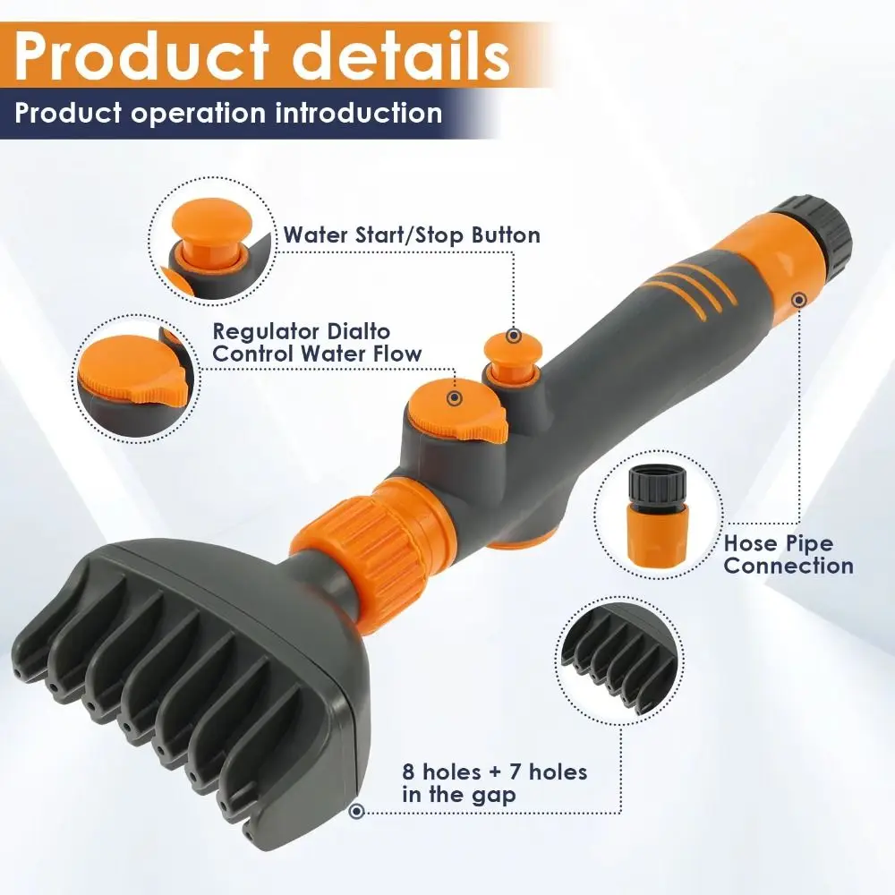 

Plastic Pool Cartridge Cleaner Handheld Removes Debris Spa Filter Clean Brush Durable Multifunction Hot Tub Filter Clean Brush
